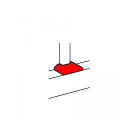   Legrand 075675 - DLP "T" elágazó elem bepattintható kábelcsatornához, elágazást biztosít 105 x 50