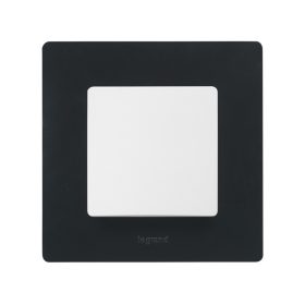 Legrand 397051 - Niloé egyes keret, onyx fekete