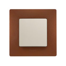 Legrand 397071 - Niloé egyes keret, kakaóbarna
