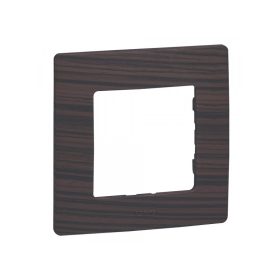 Legrand 397091 - Niloé egyes keret, sötét fa dekor