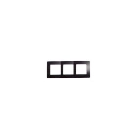 Legrand 397093 - Niloé hármas keret, sötét fa dekor