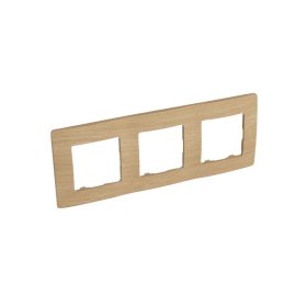 Legrand 397097 - Niloé hármas keret, világos fa dekor