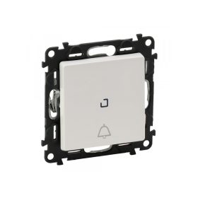   Legrand 752116 - Valena Life váltóérintkezős nyomó csengőjellel, jelzőfénnyel fehér