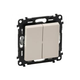   Legrand 752208 - Valena Life kettős váltókapcsoló 10 AX elefántcsont