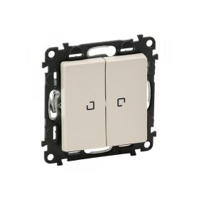   Legrand 752209 - Valena Life kettős váltókapcsoló jelzőfénnyel 10 AX elefántcsont