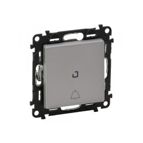   Legrand 752316 - Valena Life váltóérintkezős nyomó csengőjellel, jelzőfénnyel alumínium