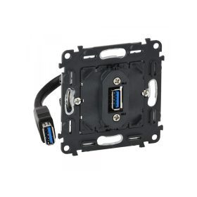   Legrand 753082 - Valena InMatic elővezetékezett USB adatátviteli csatlakozóaljzat mechanizmus