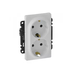   Legrand 753127 - Valena Life 2x2P+F csatlakozóaljzat gyermekvédelem nélkül, egybeépített burkolat