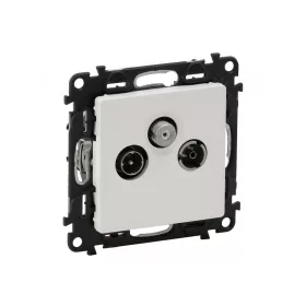   Legrand 753152 - Valena Life TV-Rádió-SAT aljzat, csillagpontos, 1,5 dB fehér