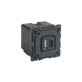   Legrand 753306 - Valena Life Töltőaljzat Kettős USB C-típusú + USB A-típusú csatlakozóval, 5V–3A–