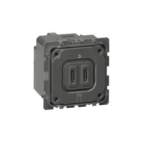   Legrand 753307 - Valena Life Töltőaljzat Kettős USB C-típusú csatlakozóval, 5V–3A–15W, Túlfesz-vé