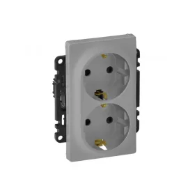   Legrand 753327 - Valena Life 2x2P+F csatlakozóaljzat gyermekvédelem nélkül, egybeépített burkolat