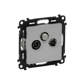   Legrand 753352 - Valena Life TV-Rádió-SAT aljzat, csillagpontos, 1,5 dB alumínium