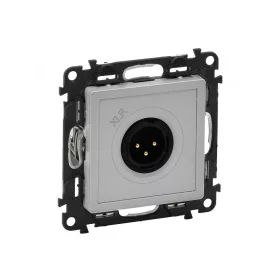   Legrand 753374 - Valena Life XLR hárompólusú csatlakozóaljzat - apa alumínium