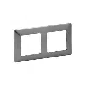 Legrand 754152 - Valena Life kettős keret Inox dekor