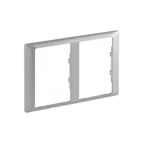   Legrand 754242 - Valena Life kettős keret 2x2P+F csatlakozóaljzathoz alumínium