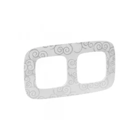 Legrand 754342 - Valena Allure Kettes keret, Króm dekor