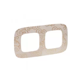 Legrand 754352 - Valena Allure Kettes keret, Arany dekor