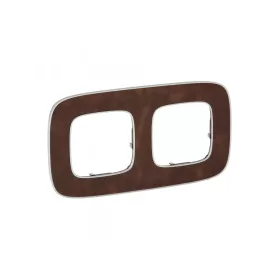 Legrand 754452 - Valena Allure Kettes keret, Cserzett bőr