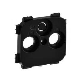   Legrand 754808 - Valena Allure TV-RD-SAT aljzat burkolat (30 mm), Fekete