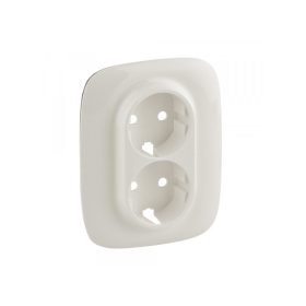   Legrand 754959 - Valena Allure 2x2P+F aljzat monobloc burkolat + kerettel, Gyöngyház