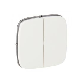   Legrand 755025 - Valena Allure Kettős kapcsoló burkolat, Fehér