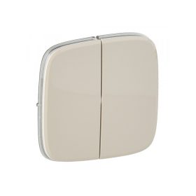   Legrand 755026 - Valena Allure Kettős kapcsoló burkolat, Elefántcsont