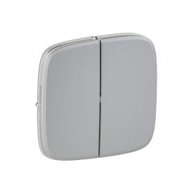   Legrand 755027 - Valena Allure Kettős kapcsoló burkolat, Alumínium