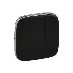   Legrand 755038 - Valena Allure burkolat multifunkciós vezérlőhöz, Fekete