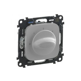   Legrand 755177 - Valena Allure Ventilátor vezérlő (0-1-2-3 állású), burkolattal, Alumínium