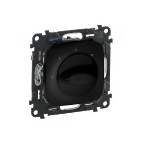   Legrand 755178 - Valena Allure Ventilátor vezérlő (0-1-2-3 állású), burkolattal, Fekete
