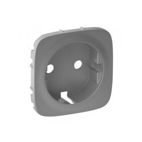   Legrand 755207 - Valena Allure 2P+F csatlakozóaljzat burkolat, Alumínium