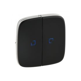   Legrand 755228 - Valena Allure Kettős kapcsoló burkolat, fj, Fekete