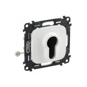   Legrand 755235 - Valena Allure Kulcsos kapcsoló, 2 állású, burkolattal, Fehér