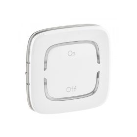   Legrand 755373 - MyHOME (Valena Allure) BE/KI jelölés széles burkolat, fehér