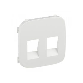   Legrand 755375 - Valena Allure Kettős hangszóróaljzat burkolat, Fehér