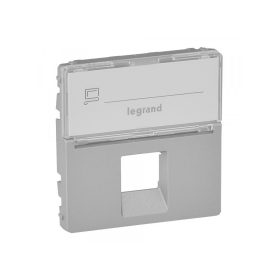   Legrand 755472 - Valena Life 1xRJ45 csatlakozóaljzat burkolat, címketartóval alumínium