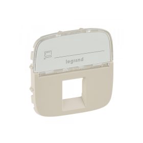   Legrand 755476 - Valena Allure RJ11/RJ45 aljzat burkolat címketartóval, Elefántcsont