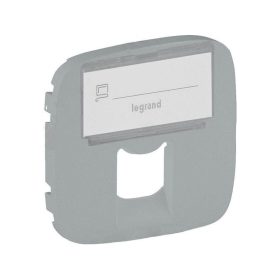   Legrand 755477 - Valena Allure RJ11/RJ45 aljzat burkolat címketartóval, Alumínium