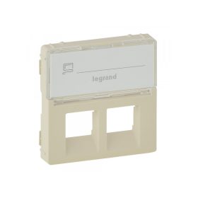   Legrand 755481 - Valena Life 2xRJ45 csatlakozóaljzat burkolat, címketartóval elefántcsont