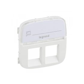   Legrand 755485 - Valena Allure 2xRJ11/RJ45 aljzat burkolat címketartóval, Fehér