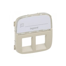   Legrand 755486 - Valena Allure 2xRJ11/RJ45 aljzat burkolat címketartóval, Elefántcsont