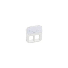   Legrand 755489 - Valena Allure 2xRJ11/RJ45 aljzat burkolat címketartóval, Gyöngyház