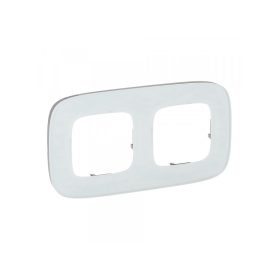 Legrand 755542 - Valena Allure Kettes keret, Fehérüveg