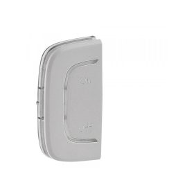   Legrand 755560 - MyHOME (Valena Allure) BE/KI jelölés bal oldali burkolat, Alumínium