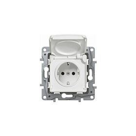   Legrand 764532 - Niloé 2P+F aljzat csapófedeles gyermekvédelemmel, fehér