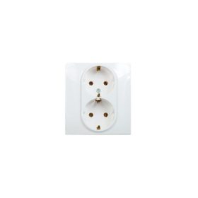   Legrand 764534 - Niloé 2×2P+F csatlakozóaljzat gyermekvédelem nélkül (csavaros), fehér