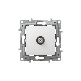   Legrand 764550 - Niloé TV aljzat, "F" típus, végzáró (1 dB), fehér