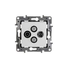   Legrand 764566 - Niloé TV-RD-SAT-SAT csillagpontos aljzat, végzáró (1,5 dB), fehér