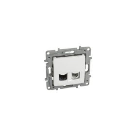   Legrand 764576 - Niloé 2xRJ45 Cat.6 STP körmös aljzat, fehér